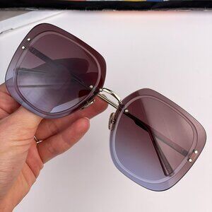 Dior ULTRADIOR SU B0D2 BRAND NEW Sunglasses Burgundy Gold Brown Women Square